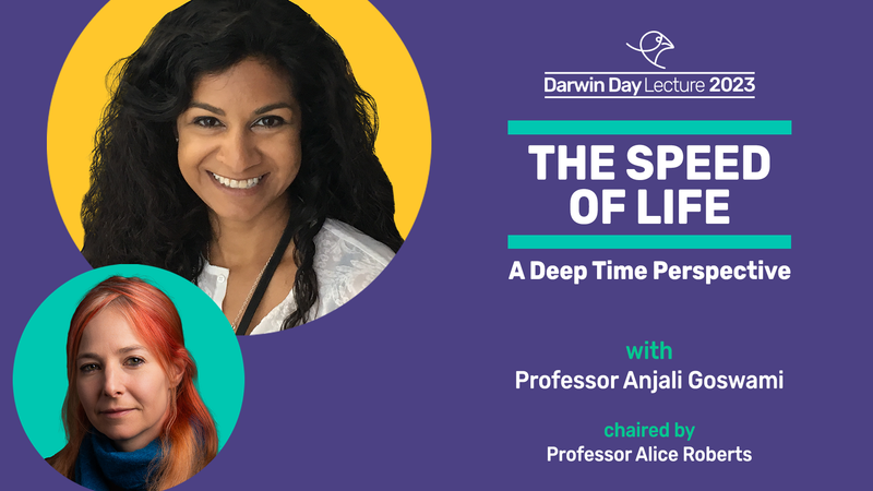 Event image: The Speed of Life: A Deep Time Perspective | The Darwin Day Lecture 2023