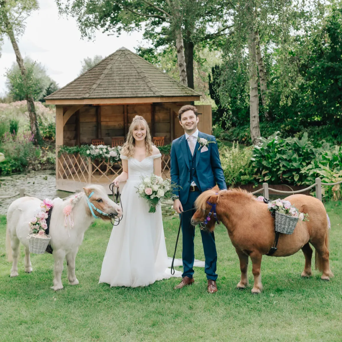 Ponies and puzzles: Sarah and Will’s personalised humanist wedding